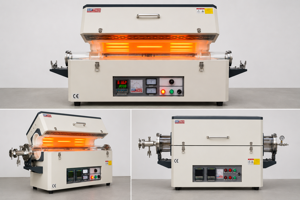 1200ºC Dual Zone Split Tube Furnace
