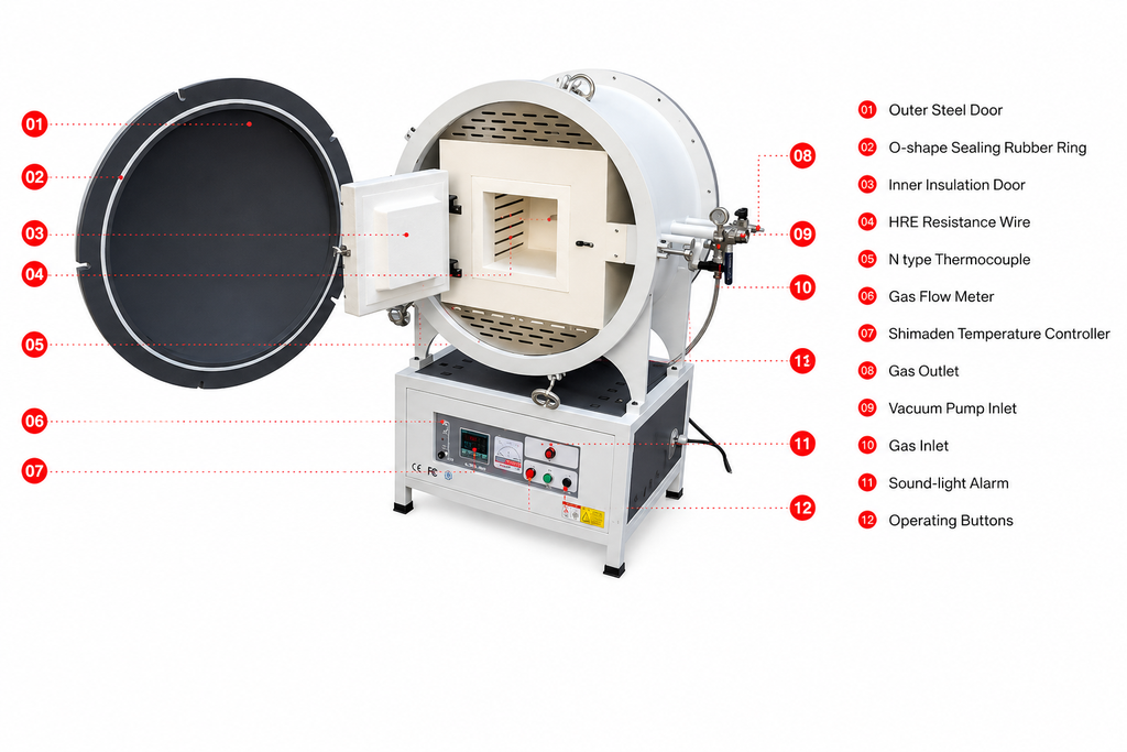 STZ-8-12 1200°C Vacuum Chamber Furnace