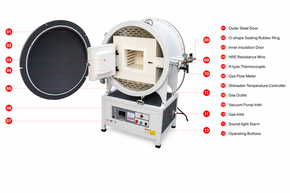 STZ-8-12 1200°C Vacuum Chamber Furnace